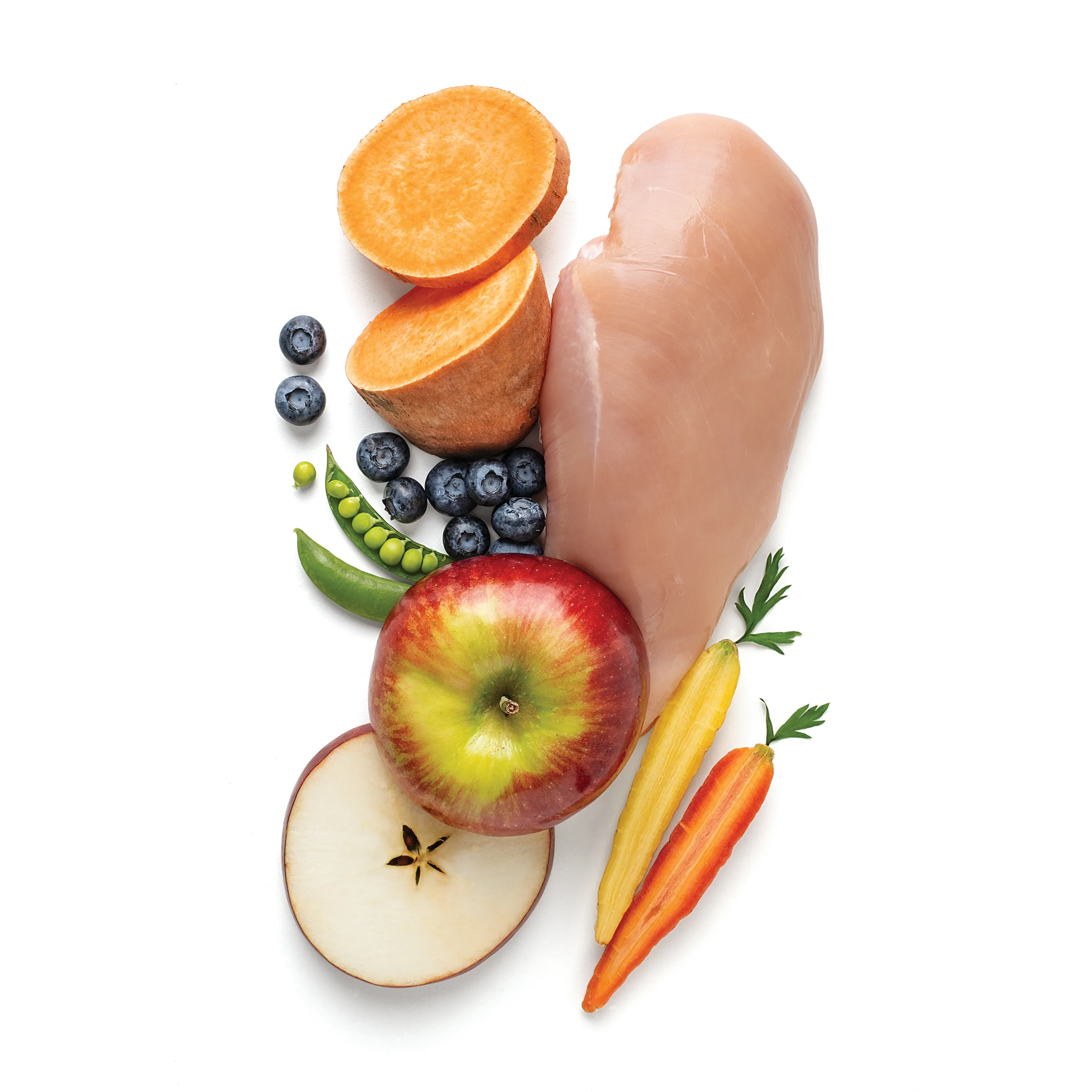 Poulet Cobb avec fruits et légumes