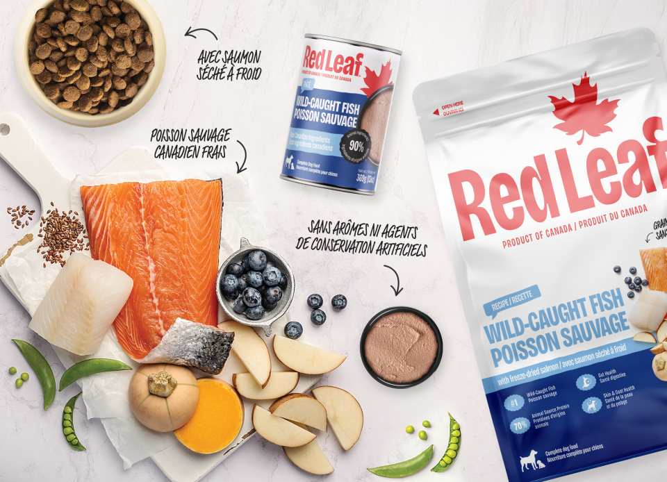 Croquettes pour chiens Red Leaf – Poisson sauvage