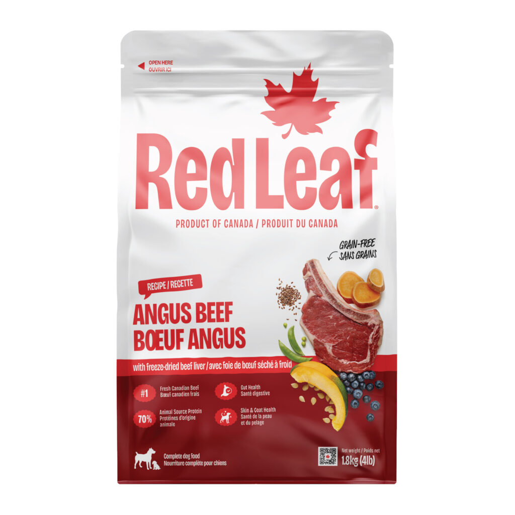 Croquettes pour chiens Red Leaf – Bœuf Angus